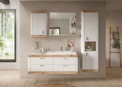 Hängeschrank LAREDO 45 x 76 cm Weiß/ Eiche