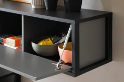 Hängeschrank LUXOR 156 x 34 cm Royal grau/ anthrazit