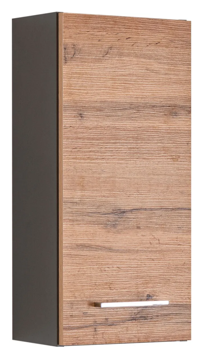 Hängeschrank PARIS 30 x 64 cm Graphit/ Wotan Eiche