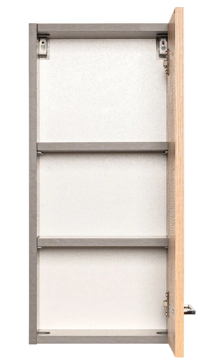 Hängeschrank PARIS 30 x 64 cm Graphit/ Wotan Eiche