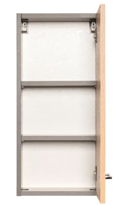 Hängeschrank PARIS 30 x 64 cm Graphit/ Wotan Eiche