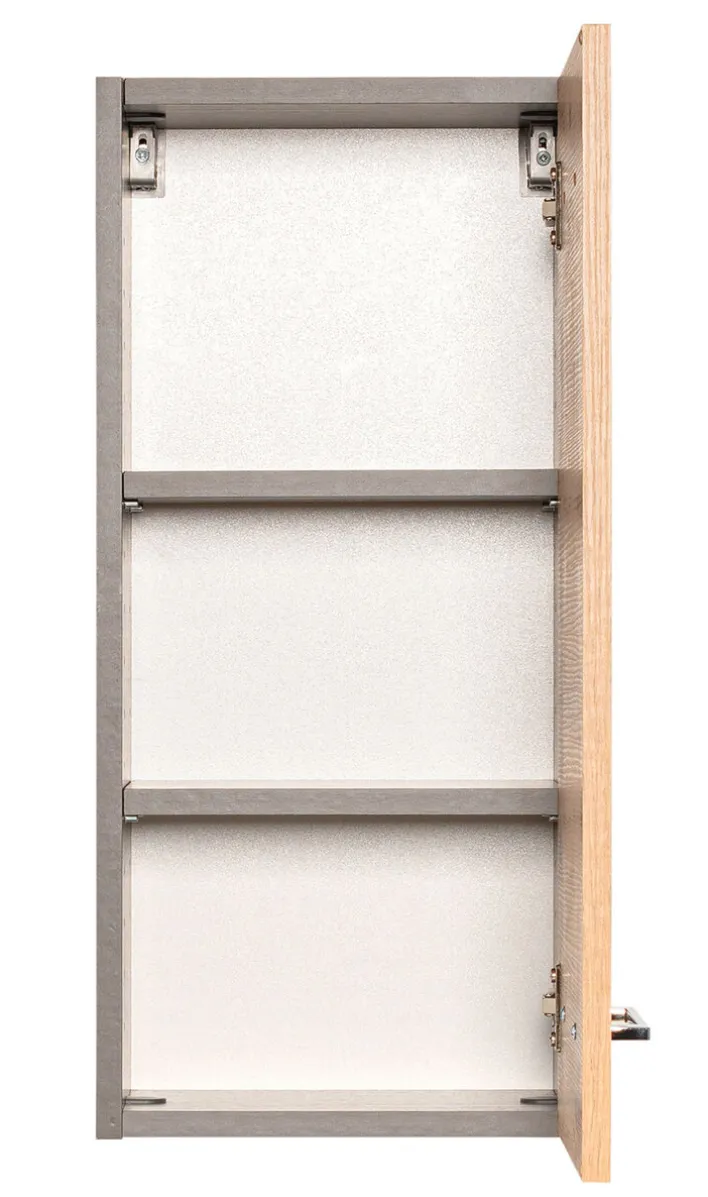 Hängeschrank PARIS 30 x 64 cm Graphit/ Wotan Eiche