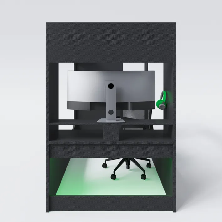 Hochbett MINECRAFT 120 x 200 cm schwarz/ grau