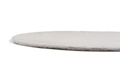 Hochflorteppich DREAM Ø 160 cm rund grau