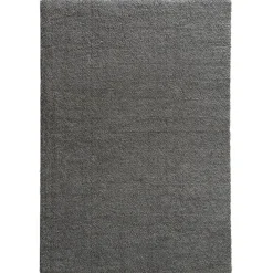 Hochflorteppich SALERNO 67 x 130 cm grau