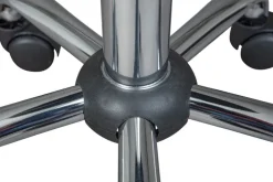 Hocker DIETER schwarz 33 x 50-66 x 33 cm