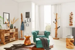 Hocker rund Suarholz massiv