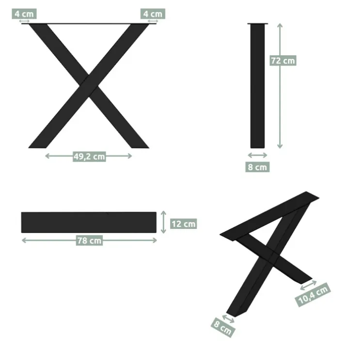 holz4home Esstisch 200 x 100 cm Eiche massiv mit Baumkante