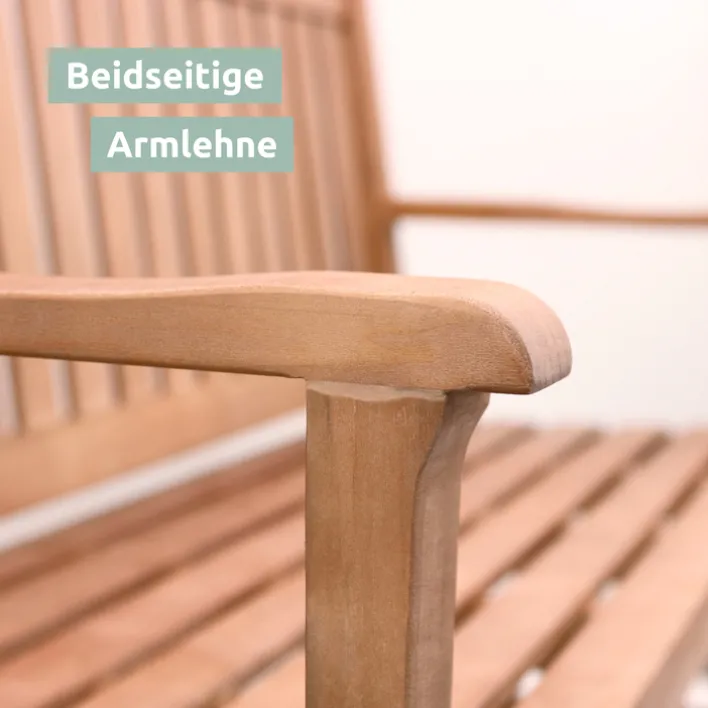 holz4home Gartenbank LANDHAUS 3-tlg 150 cm naturfarbig