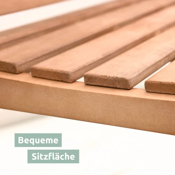 holz4home Gartenbank LANDHAUS 3-tlg 150 cm naturfarbig