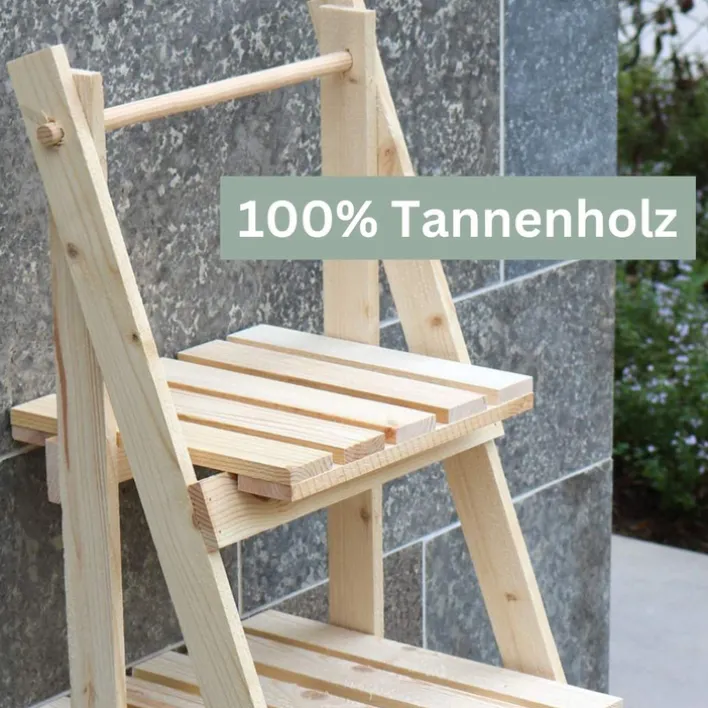 holz4home Gartenregal LADDER 109 cm braun