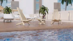 holz4home Outdoor Loungestuhl SKANDI naturfarbig