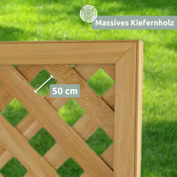 holz4home Pflanzkasten SPALIER 98 x 34 cm Kiefernholz