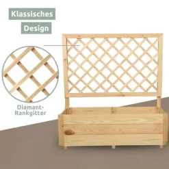 holz4home Pflanzkasten SPALIER 98 x 34 cm Kiefernholz