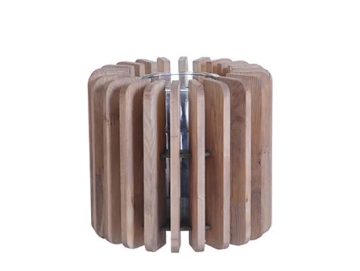 HOUSE OF NATURE Teelichthalter 18 cm Holz braun