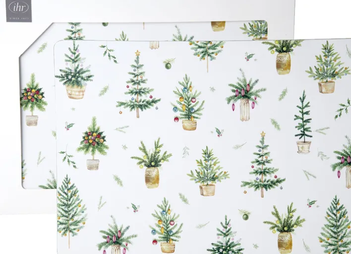 ihr Tisch- und Platzset FESTIVE HOLIDAYS Kunststoff 40 x 29 x 5 cm Grün