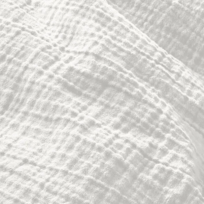 INSPIRATION HOME Musselin-Bettwäsche 135 x 200 cm weiß