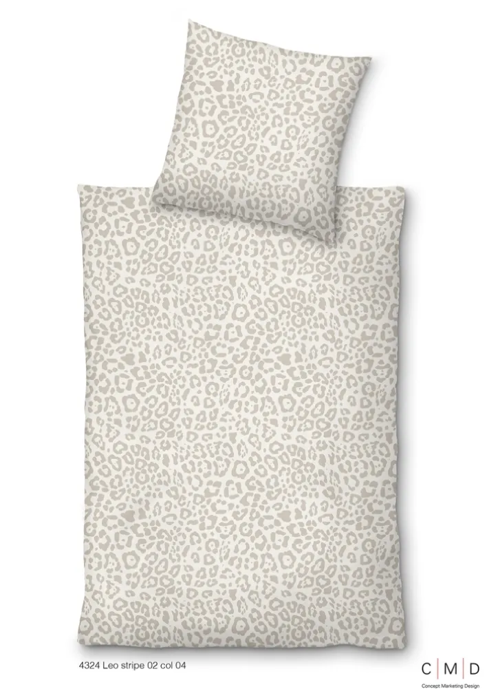 INSPIRATION HOME Satin-Bettwäsche LEO 135 x 200 cm beige