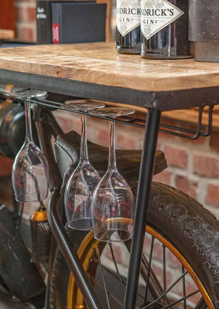 INTERhome Bar RIDE 187 x 83 cm goldfarbig/schwarz