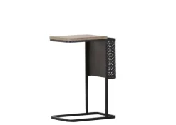 INTERhome Beistelltisch POTPOURRI 46 x 66 cm Tanne Massivholz/schwarz