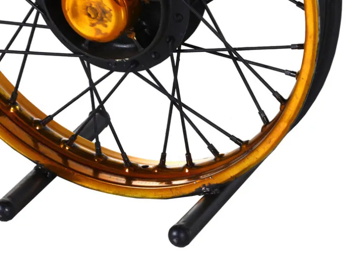 INTERhome Beistelltisch RIDE 60 x 55 cm goldfarbig/schwarz