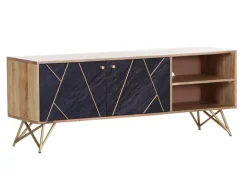 INTERhome Lowboard LEVI 105 x 80 cm braun/ schwarz