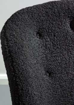 INTERhome Schaukelstuhl WAHID schwarz Schäferoptik