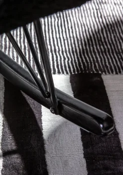 INTERhome Schaukelstuhl WAHID schwarz Schäferoptik