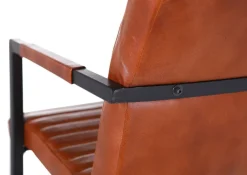 INTERhome Schwingstuhl MADRID 2er Set cognac/ schwarz