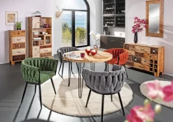 INTERhome Sideboard PUNO 114 x 80 cm braun Mango massiv