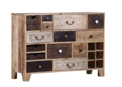 INTERhome Sideboard PUNO 114 x 80 cm braun Mango massiv