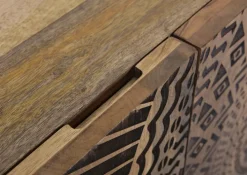 INTERhome Sideboard SANTA CRUZ 177 x 78 cm Mango massiv/schwarz