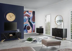 INTERhome Wanduhr MODA goldfarbig