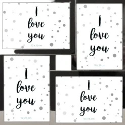 INTERTRADING Collagenbilderrahmen DALLAS für 4 Bilder Metall silberfarbig