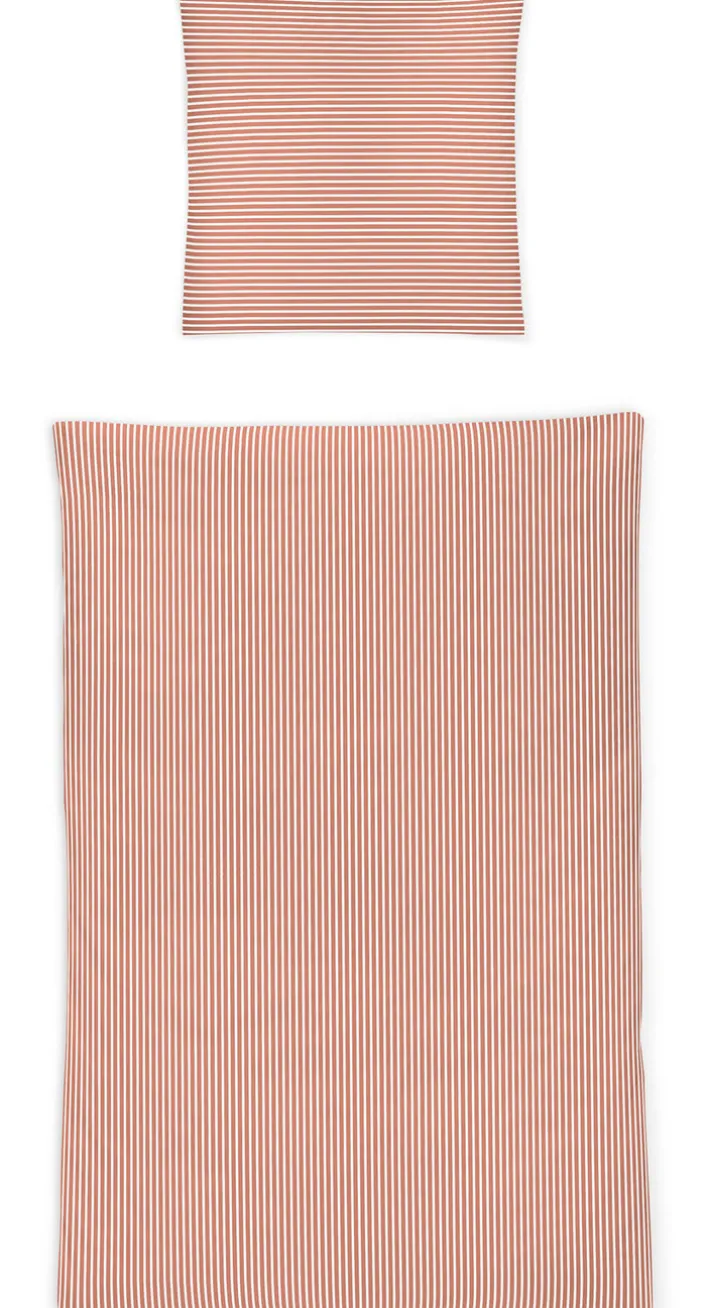 irisette Mako-Satin-Bettwäsche NOVA 135 x 200 cm orange