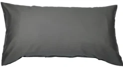 Janine Mako-Satin-Kissenhülle COLORS 40 x 80 cm anthrazit