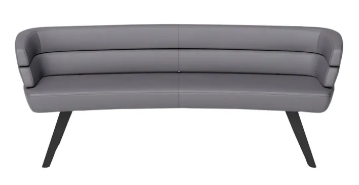 JOOP! Bank 230 cm Lederbezug Longlife schiefer