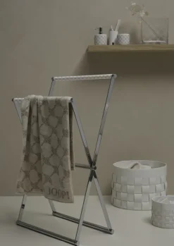 JOOP! Korb CORNFLOWER Kunstleder Ø 20,5 cm Höhe 16 cm Weiß