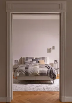 JOOP! Mako-Satin-Bettwäsche LIGHTS 135 x 200 cm sand