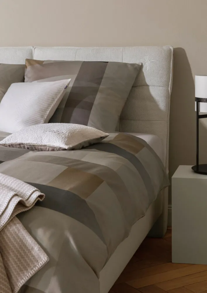 JOOP! Mako-Satin-Bettwäsche LIGHTS 135 x 200 cm sand