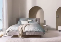 JOOP! Mako-Satin-Bettwäsche MOVE 200 x 200 cm stone