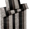 JOOP! Makosatin-Bettwäsche P STRIPES 135 x 200 cm black/mehrfarbig
