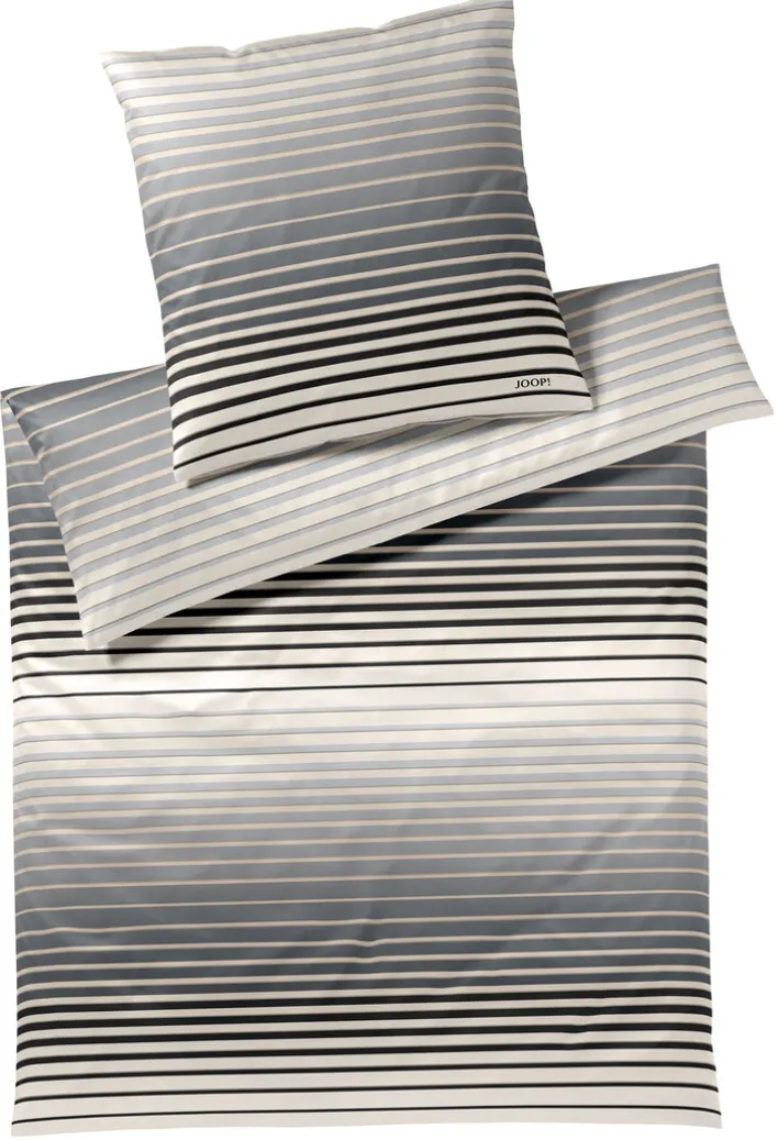 JOOP! Mako-Satin-Bettwäsche SHUTTER 135 x 200 cm stone