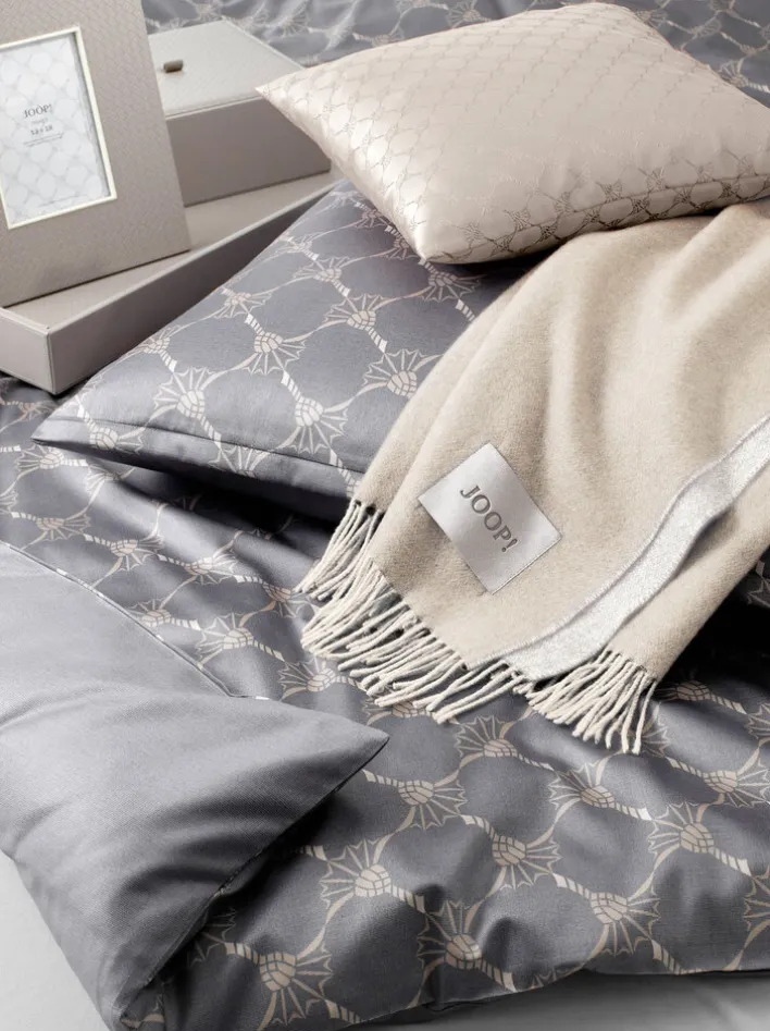 JOOP! Mako-Satin-Wende-Bettwäsche CORNFLOWER GRADIANT 135 x 200 cm grau