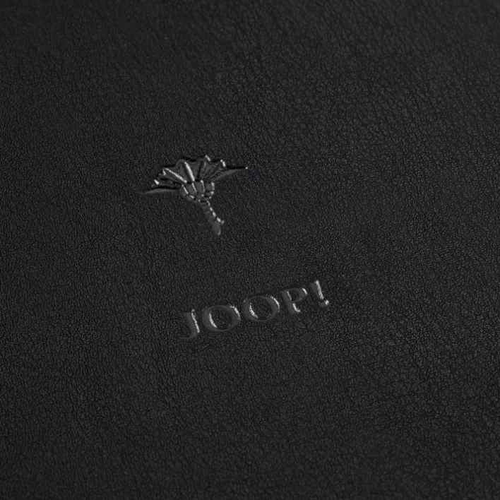 JOOP! Tablett CORNFLOWER Kunstleder 16,5 x 29 x 4 cm Anthrazit-Schwarz