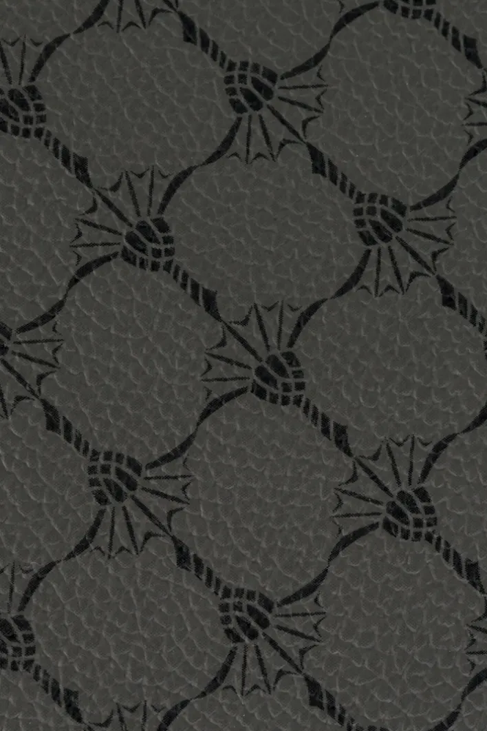 JOOP! Tablett CORNFLOWER Kunstleder 16,5 x 29 x 4 cm Anthrazit-Schwarz