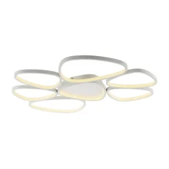 JUST LIGHT LED Deckenlampe PEBBLES 92 x 70 cm weiß