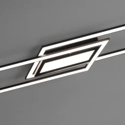 JUST LIGHT LED Deckenlampe ASMIN 17,9 x 100 cm schwarz