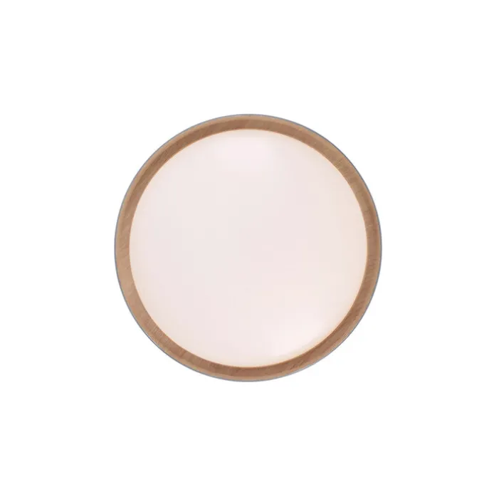 JUST LIGHT LED Deckenlampe EMILIA 40 cm grau /Holzdekor