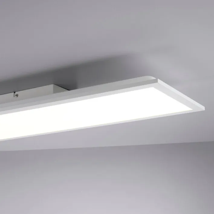 JUST LIGHT LED Deckenlampe FLAT 25 x 100 cm weiß